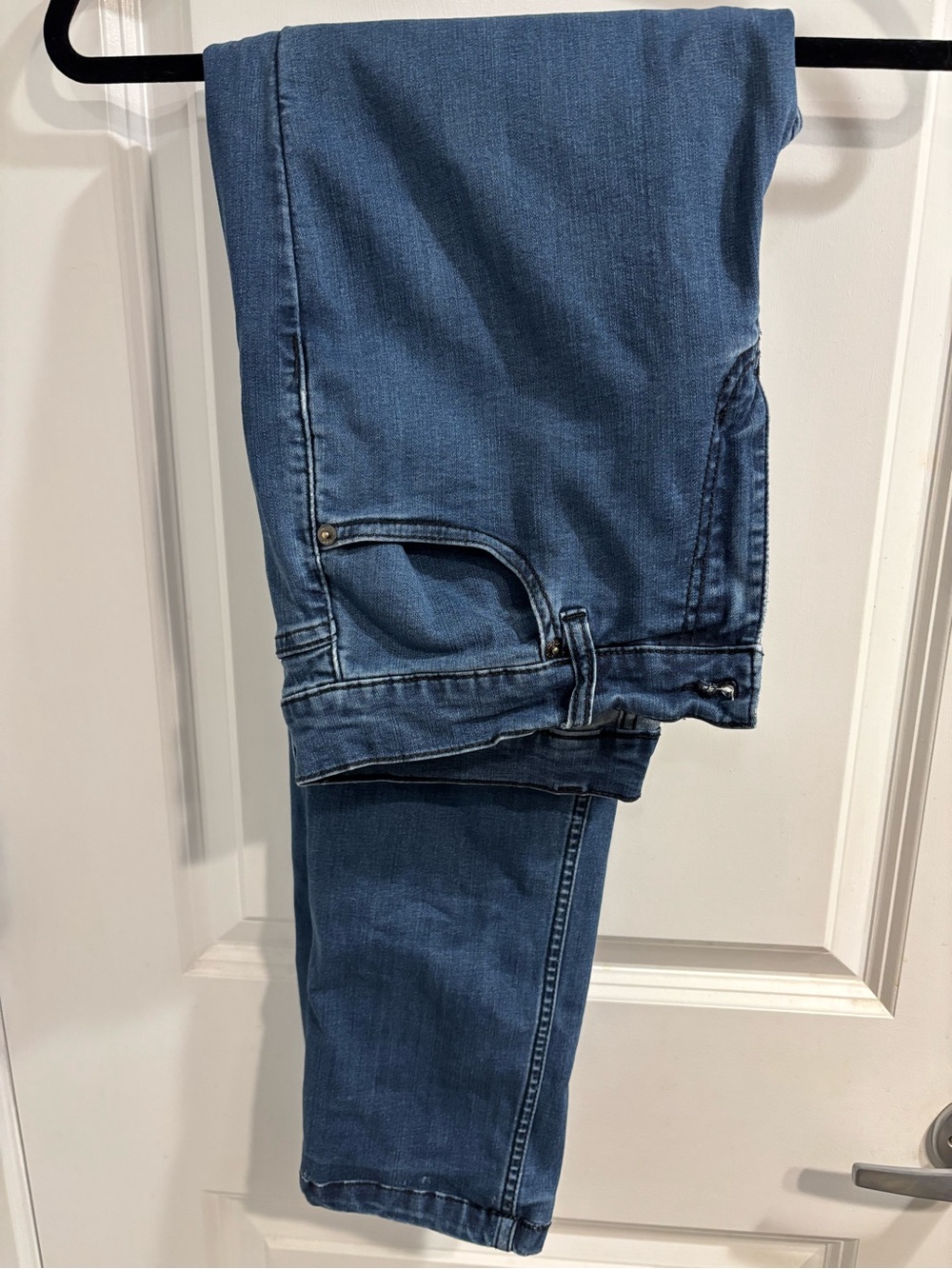 Mugsy Studio Blues Jeans Mens 30x29.5 Blue Medium Wash Straight Stretch